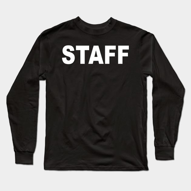 STAFF TEE Long Sleeve T-Shirt by Illustratorator